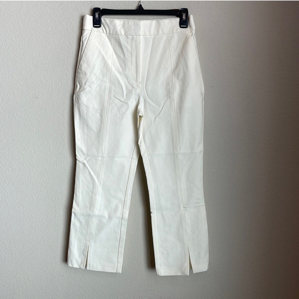 10 Crosby Derek Lam Bianca Split Front Crop Trouser Size 4 - Picture 4 of 9